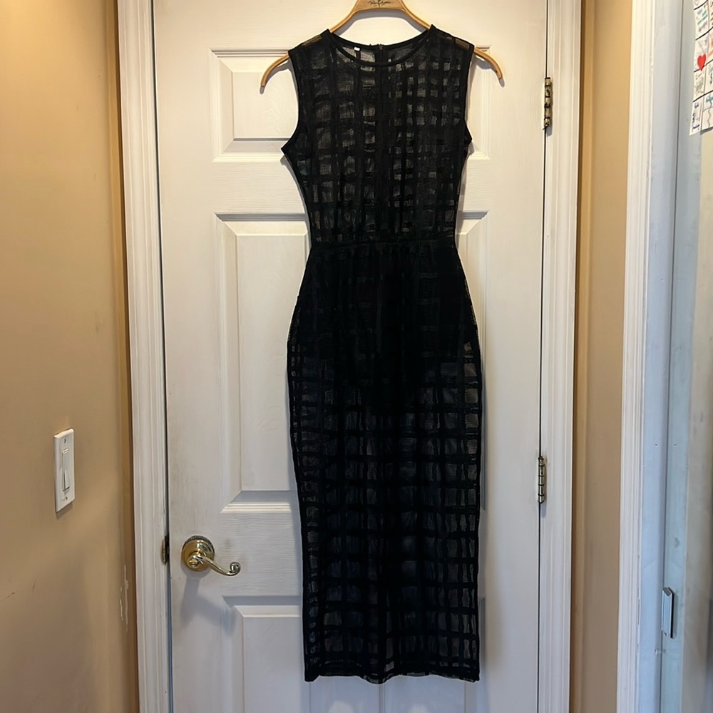 Sheer black party dress